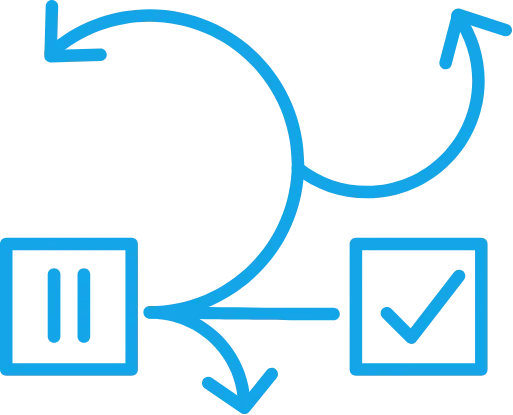 Icon symbolizing Trinergy’s pause and flexibility feature, allowing customers to pause or adjust their subscription plans as needed.